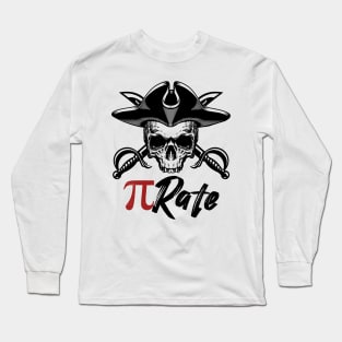 Pi rate Pi Shirt for international Pi Day Long Sleeve T-Shirt